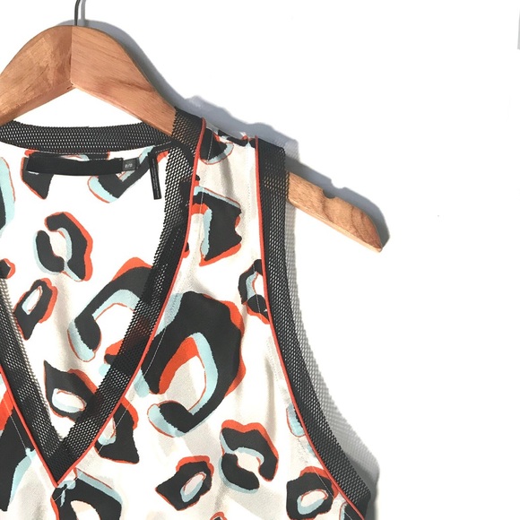 L.A.M.B Silk Tank Top Leopard Print Racer Back - Picture 5 of 7